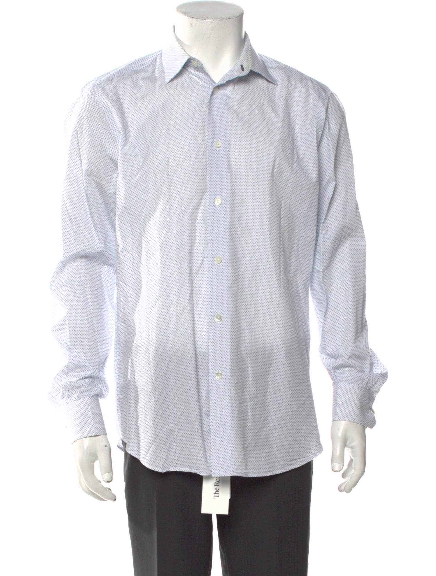 Paul Smith Red Ear Printed Long Sleeve Dress Shirt