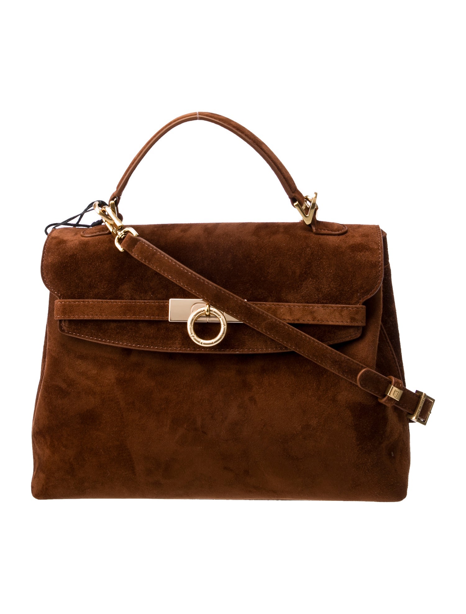 Parisa Wang Suede Top Handle Bag