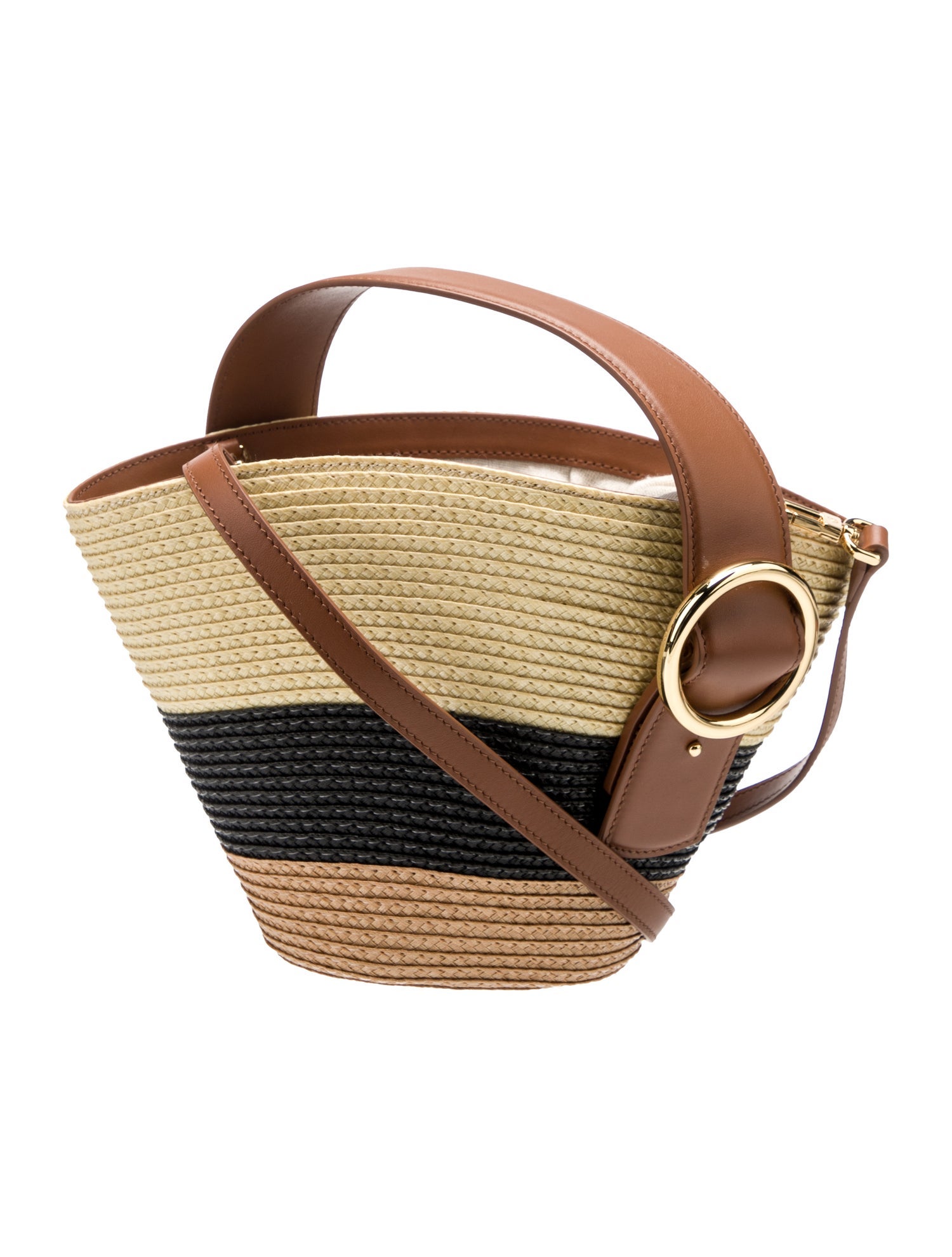 Parisa Wang Straw Shoulder Bag