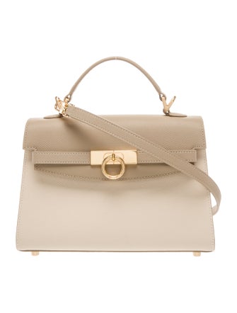 Parisa Wang Saffiano Leather Top Handle Bag