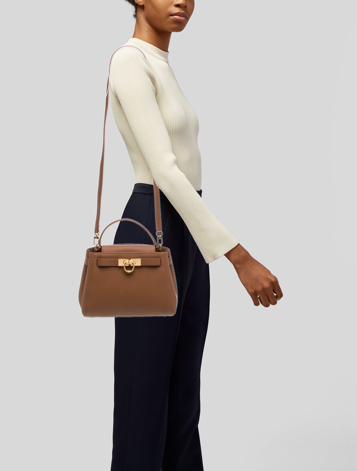 Parisa Wang Leather Top Handle Bag