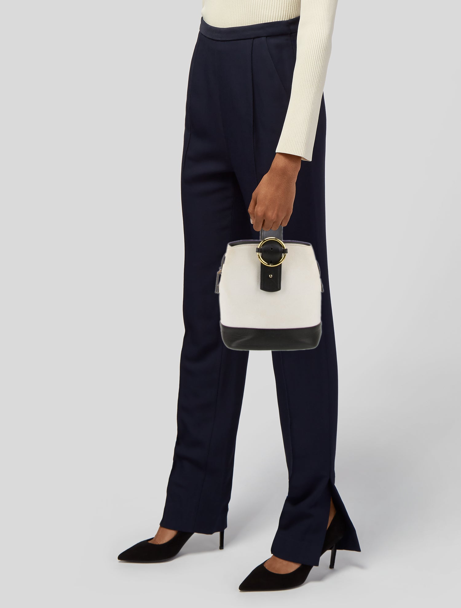 Parisa Wang Canvas Top Handle Bag