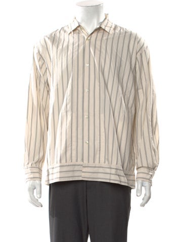 Pilgrim Surf + Supply Dress Shirts Striped Long Sleeve Tuxedo Shirt S