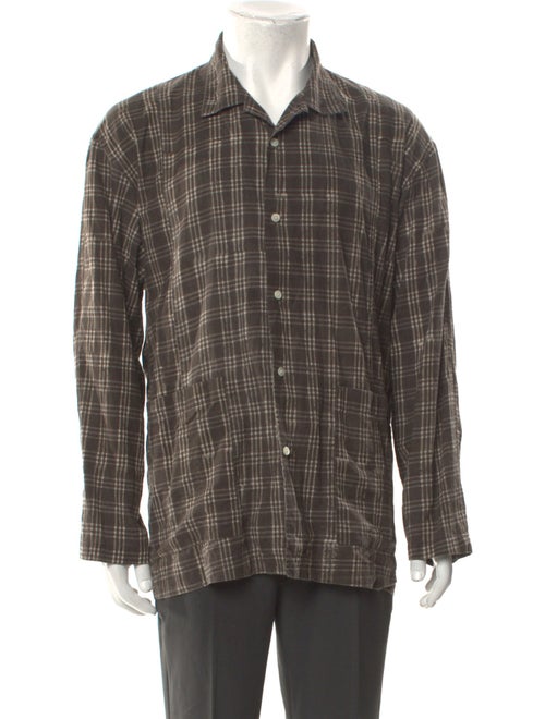 Pilgrim Surf + Supply Plaid Print Long Sleeve Shirt
