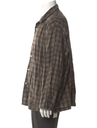 Pilgrim Surf + Supply Plaid Print Long Sleeve Shirt