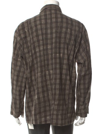 Pilgrim Surf + Supply Plaid Print Long Sleeve Shirt