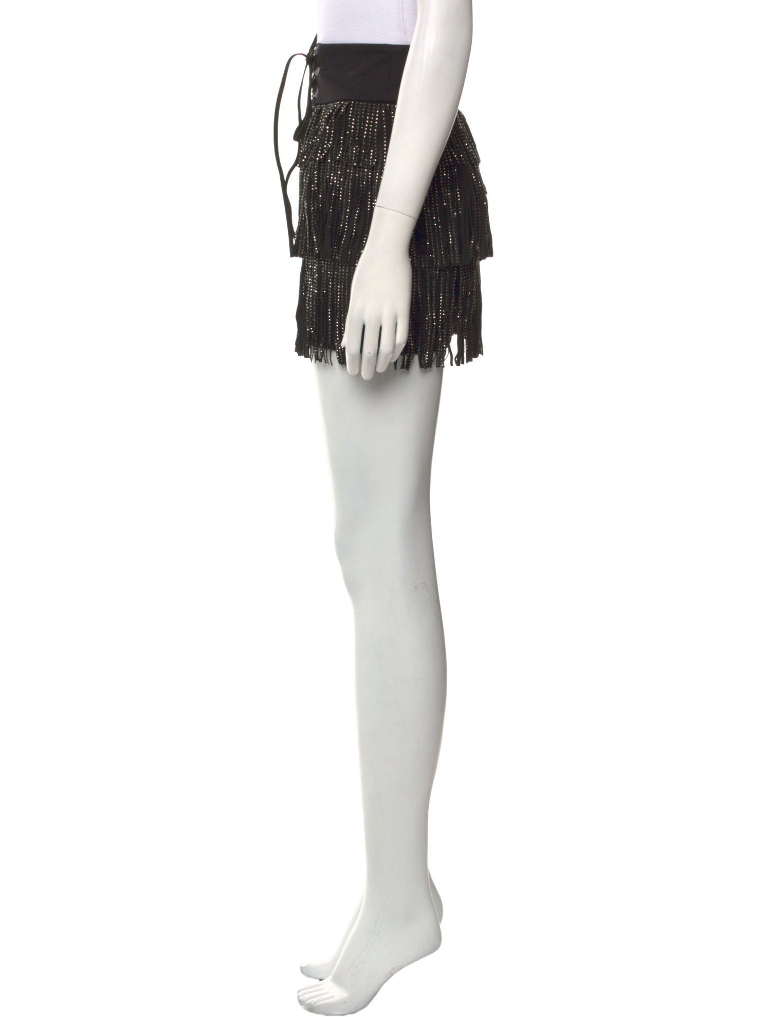 Poster Girl Crystal Embellishments Mini Skirt