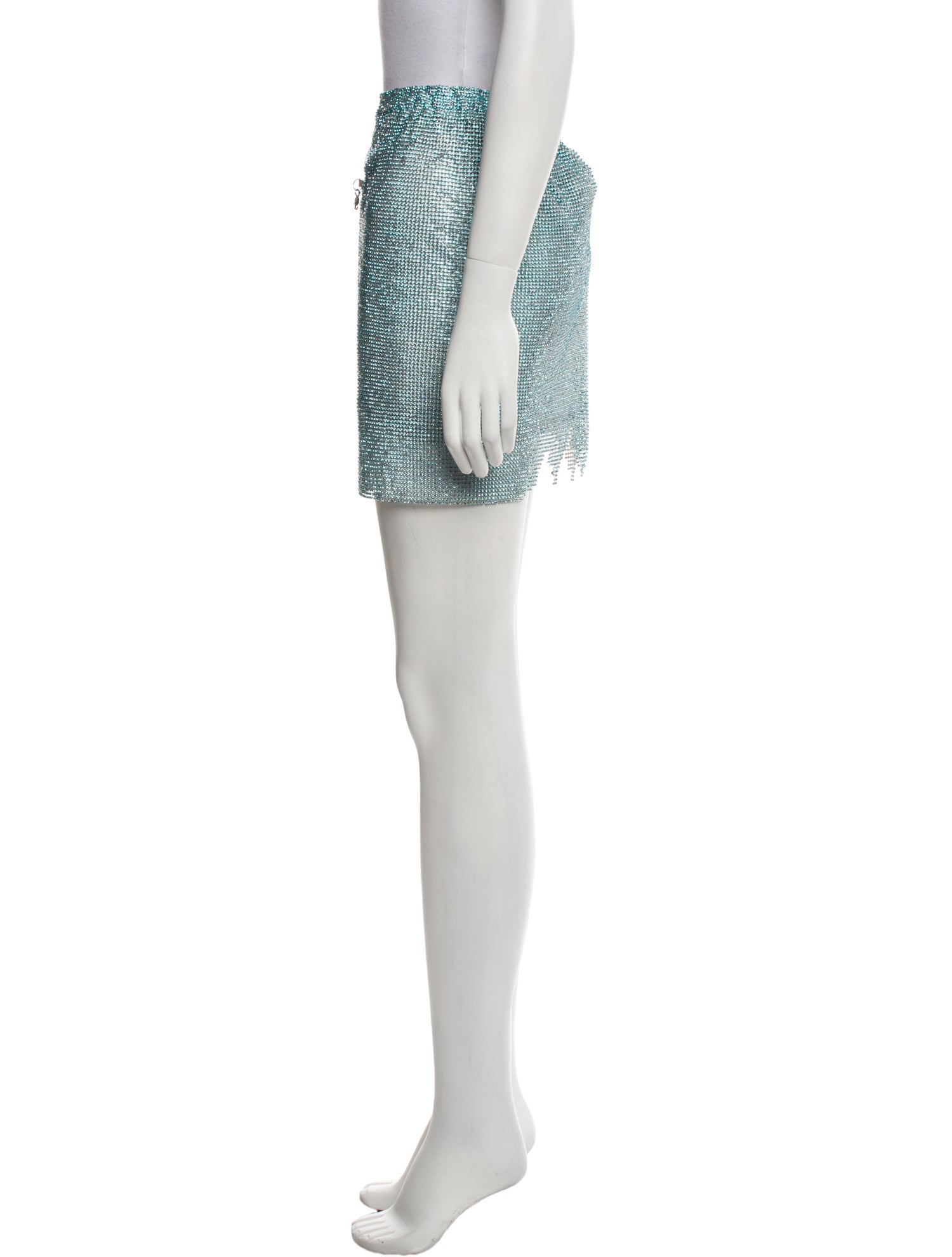 Poster Girl Chain-Link Accents Mini Skirt