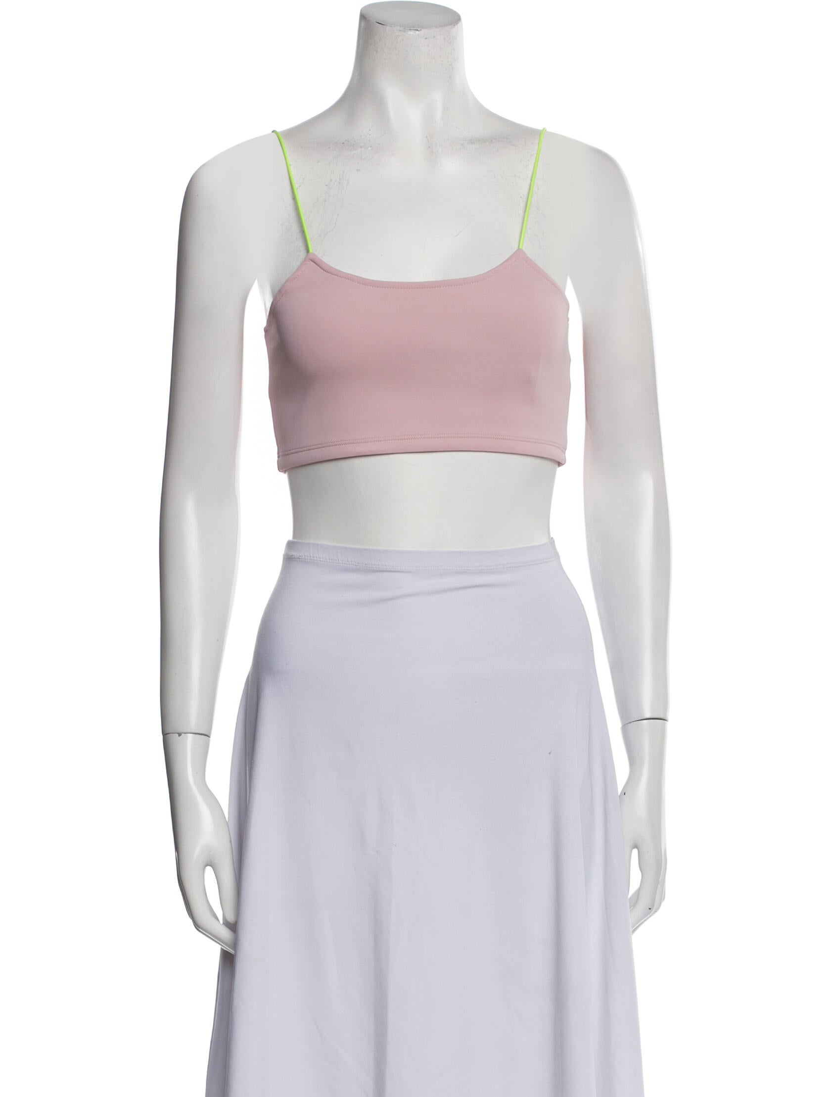 Poster Girl Square Neckline Sleeveless Crop Top