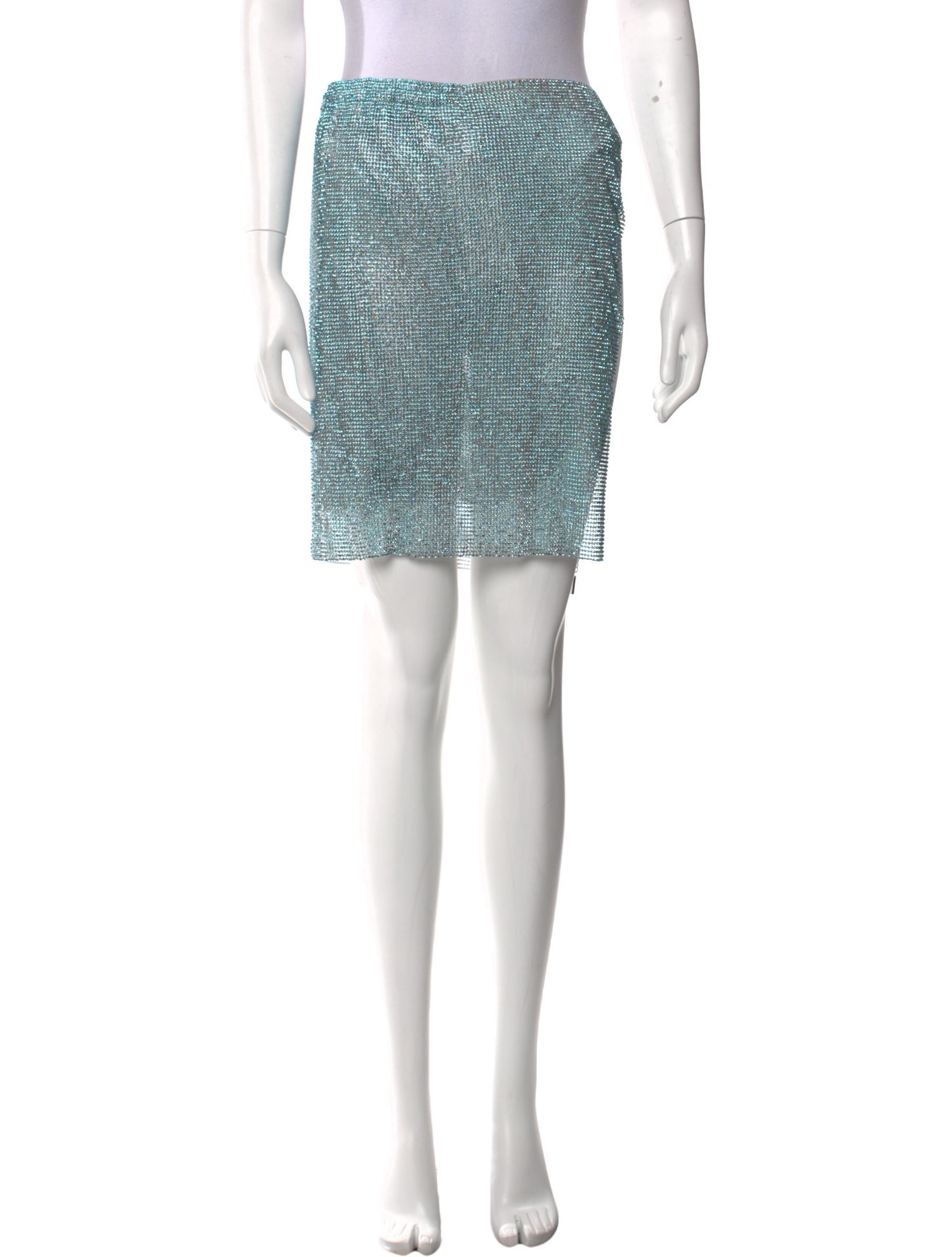 Poster Girl Crystal Embellishments Mini Skirt