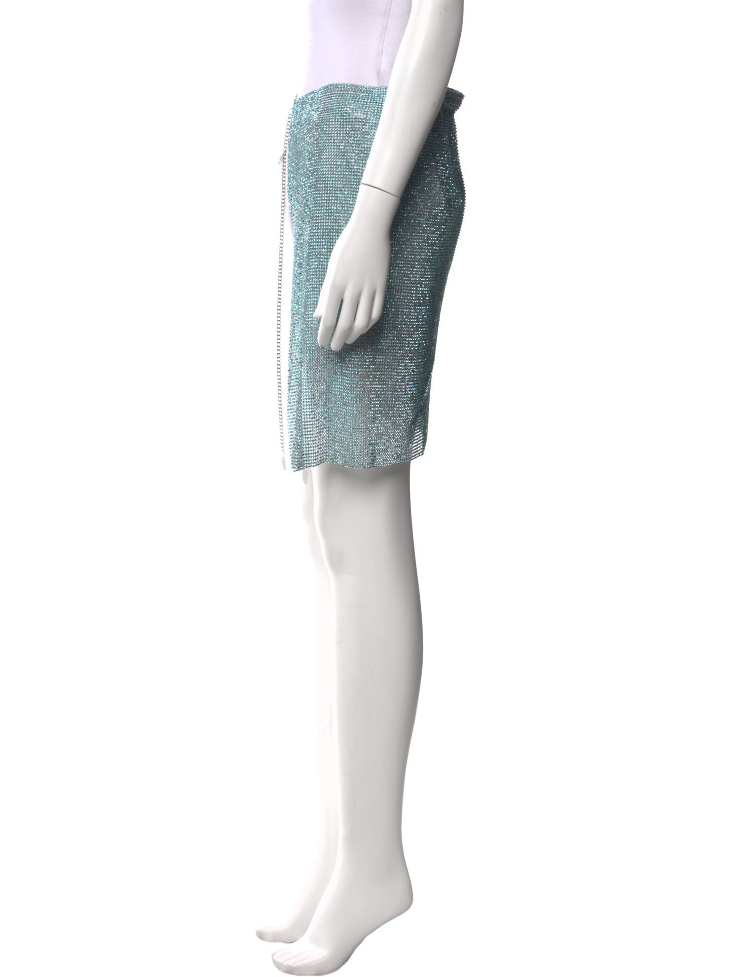 Poster Girl Crystal Embellishments Mini Skirt