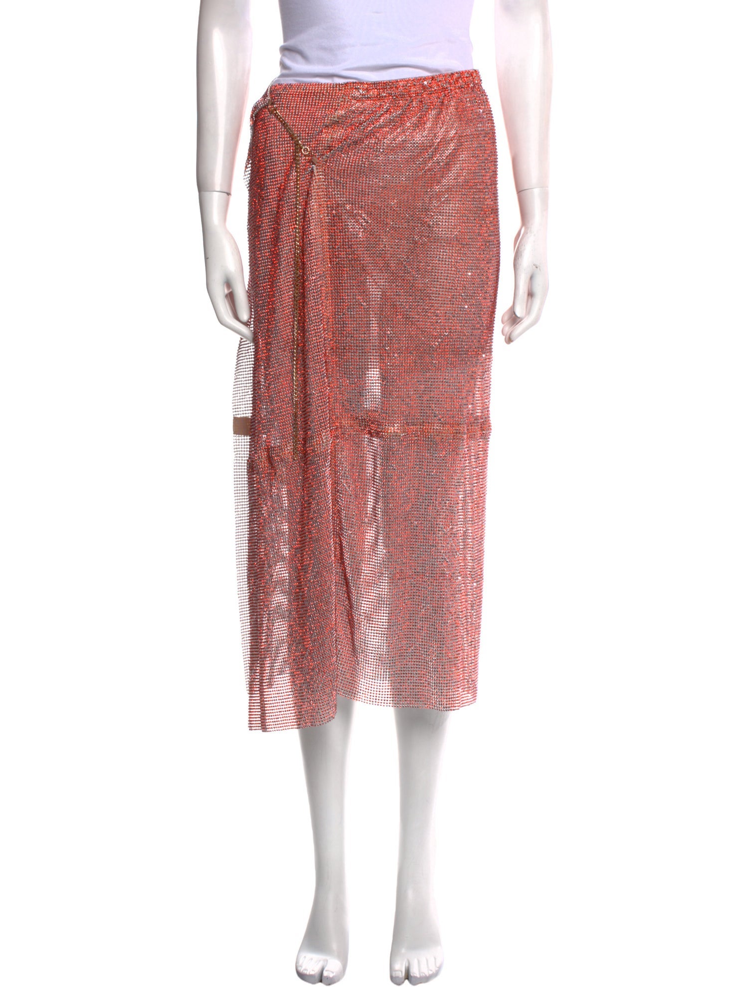 Poster Girl Crystal Embellishments Knee-Length Skirt w/ Tags