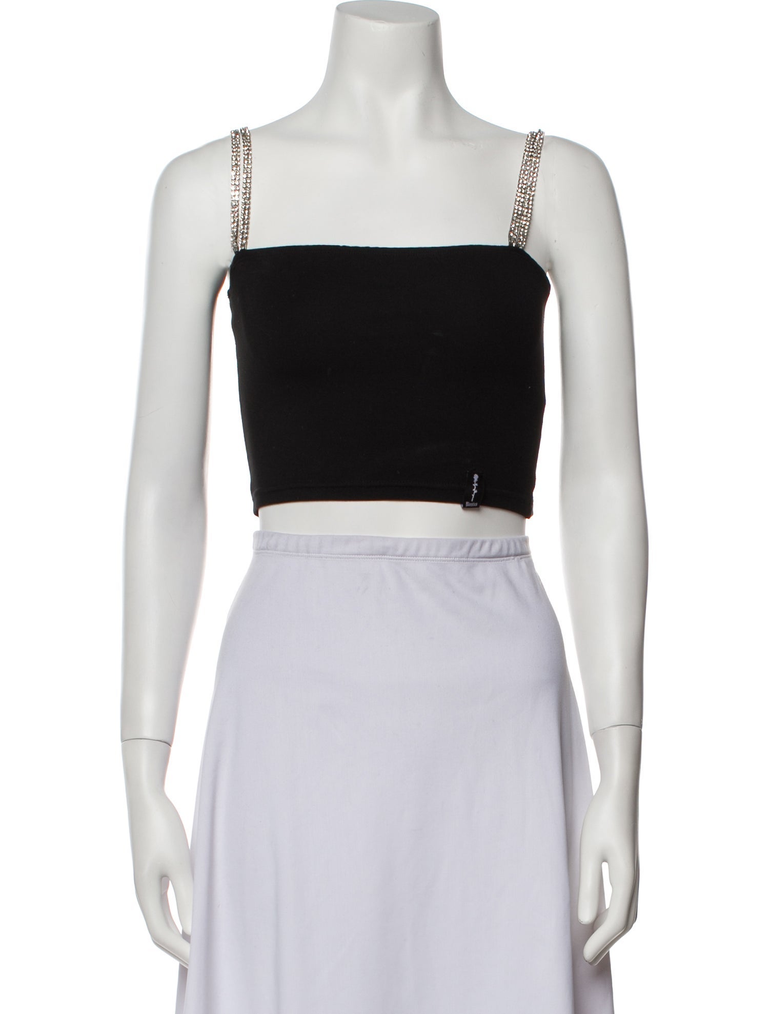 Poster Girl Square Neckline Sleeveless Crop Top