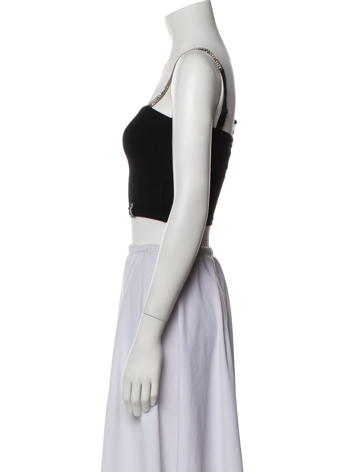 Poster Girl Square Neckline Sleeveless Crop Top