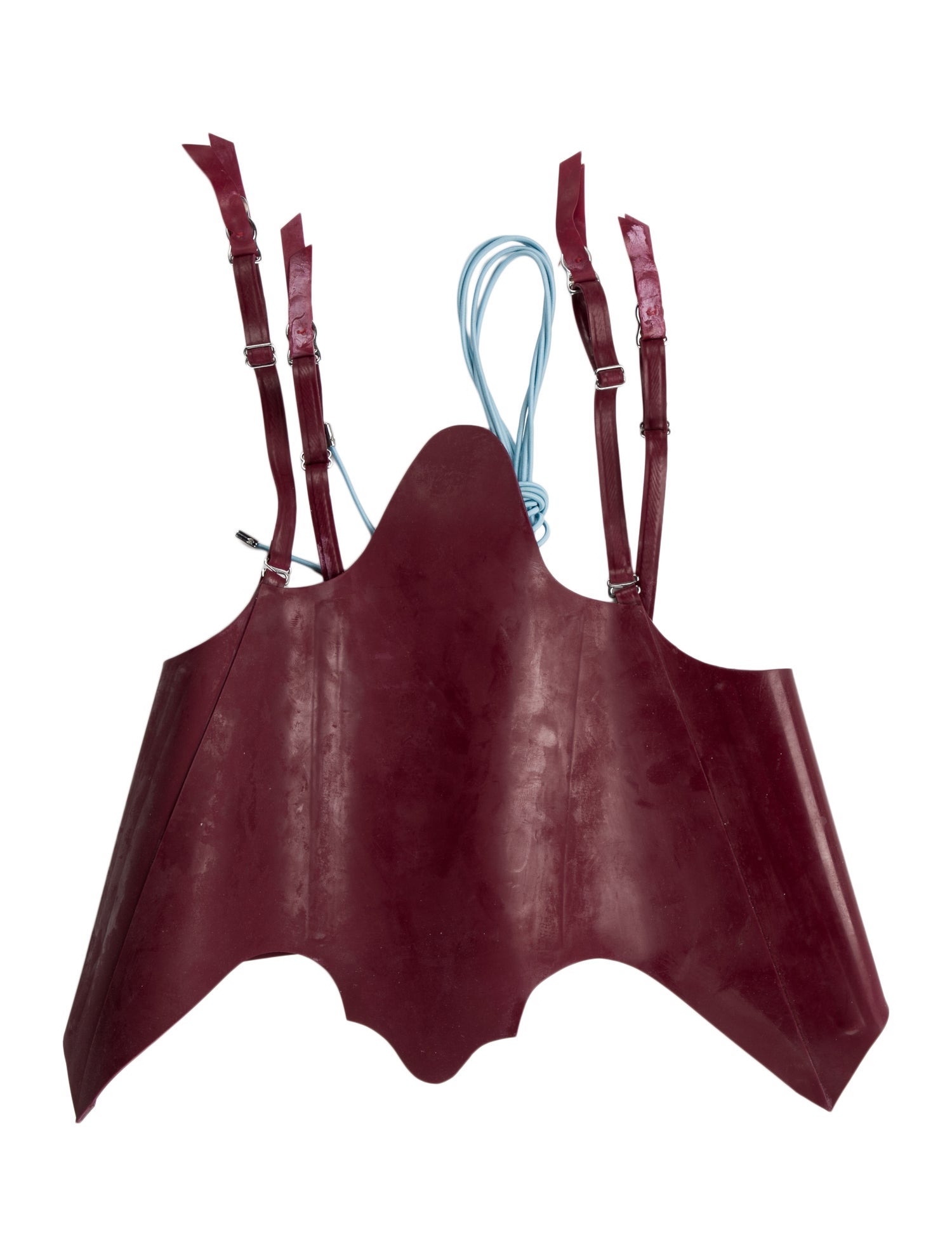 Poster Girl Latex V-Neck Crop Top