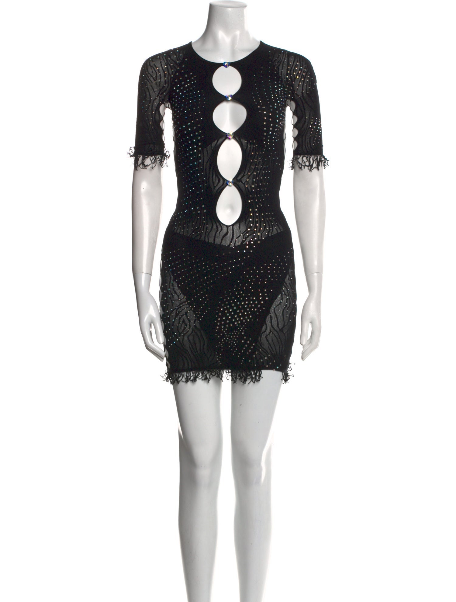 Poster Girl Lace Pattern Mini Dress