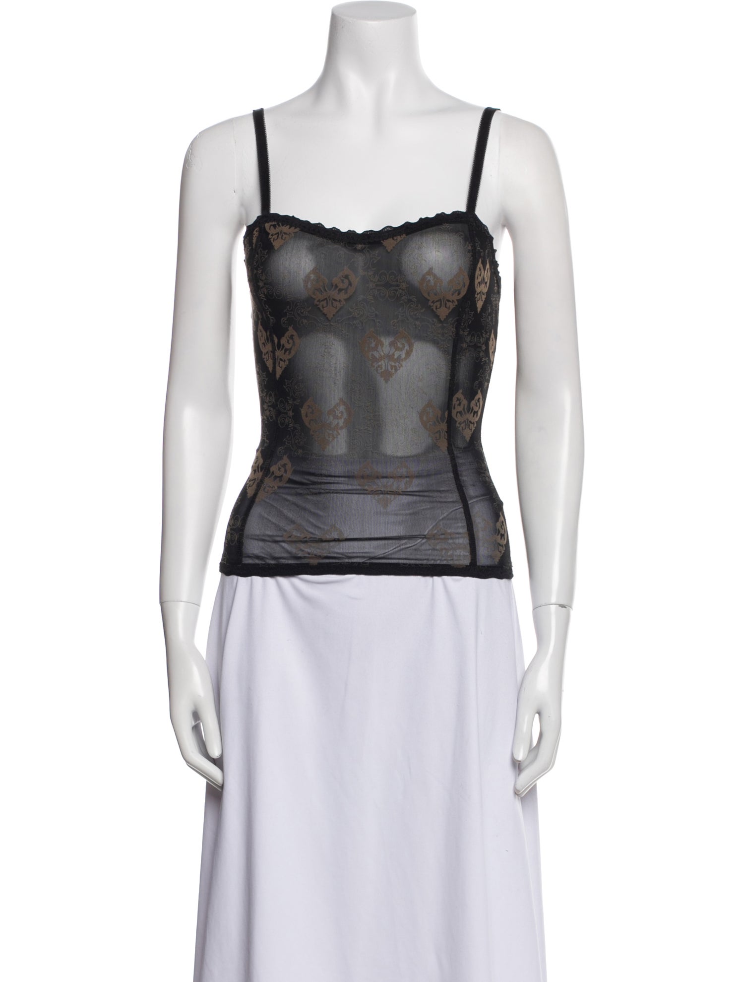 Poster Girl Square Neckline Sleeveless Crop Top