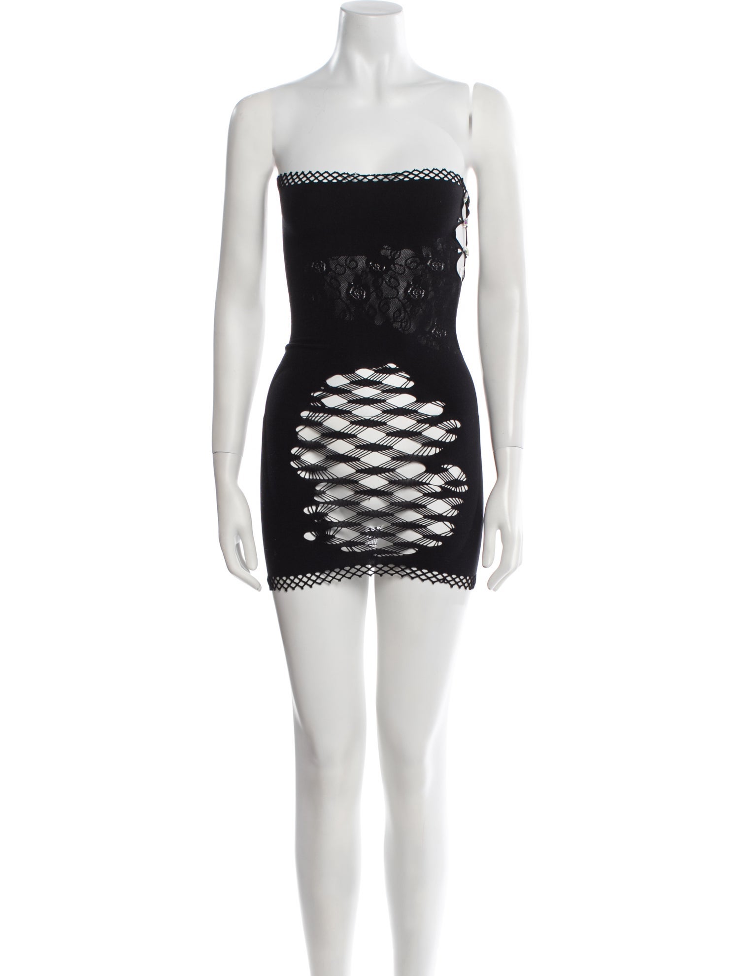 Poster Girl Lace Pattern Mini Dress