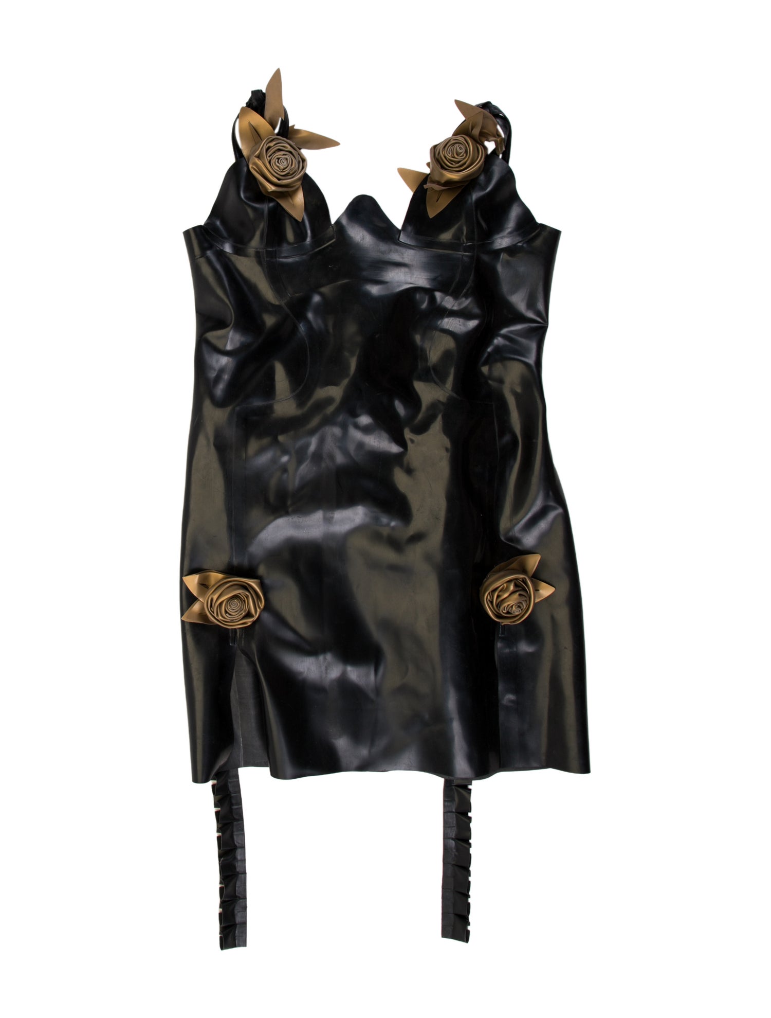 Poster Girl Latex Mini Dress w/ Tags