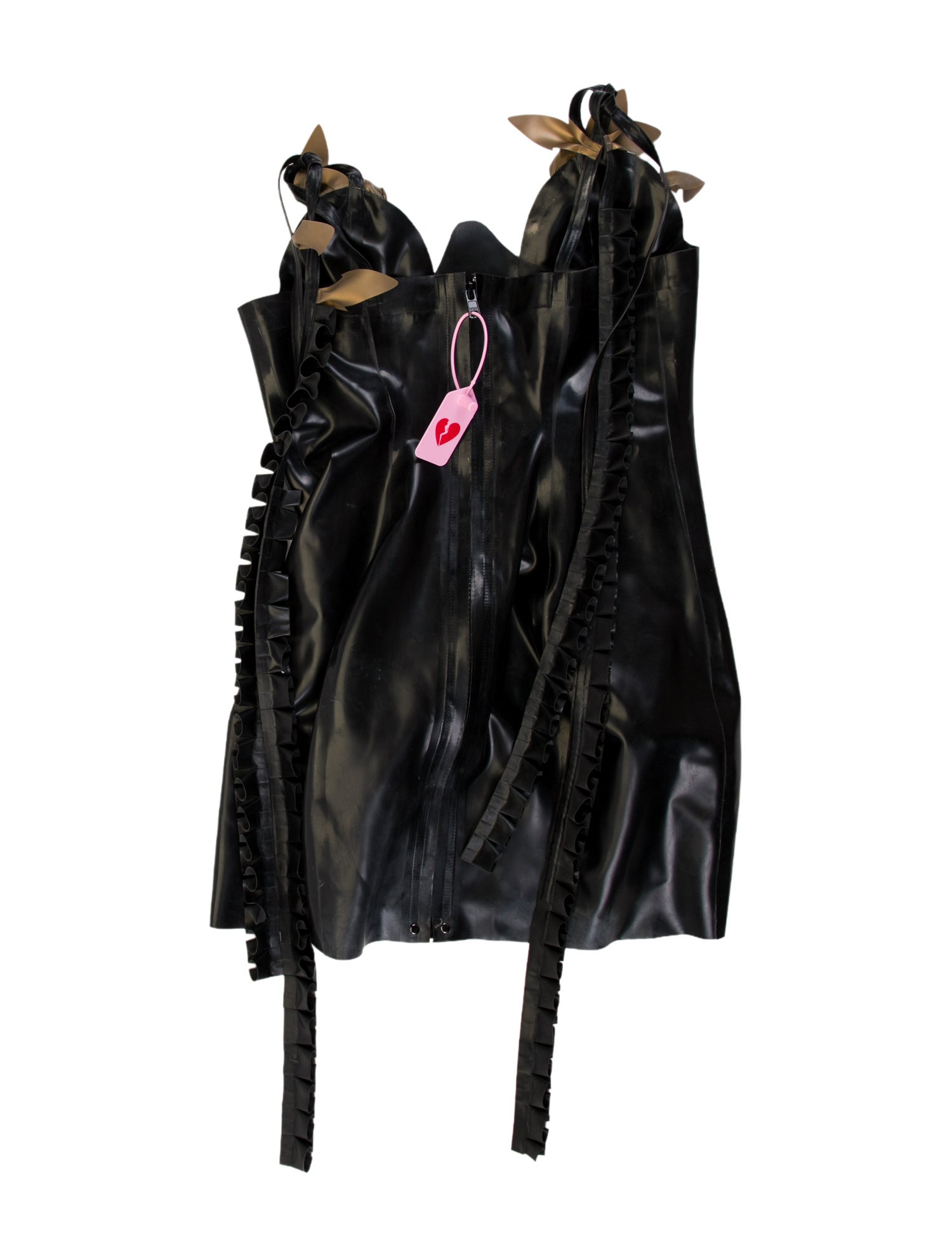 Poster Girl Latex Mini Dress w/ Tags