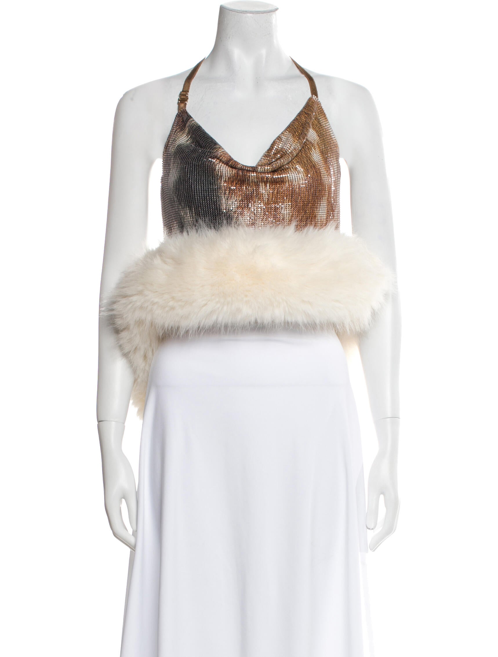 Poster Girl Printed Halterneck Crop Top