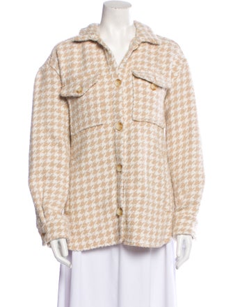 Pistola Houndstooth Print Jacket