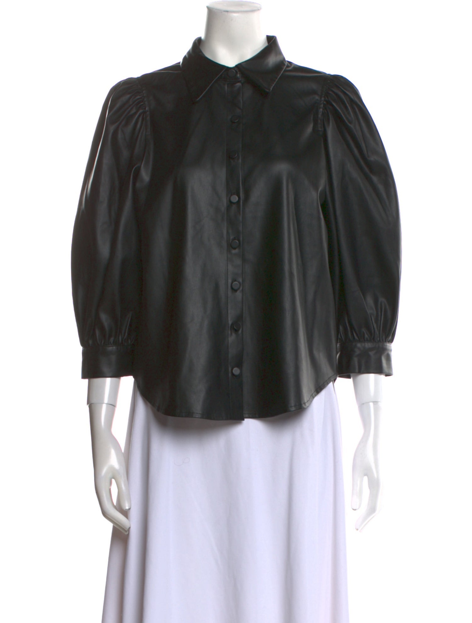 Pistola Three-Quarter Sleeve Button-Up Top w/ Tags