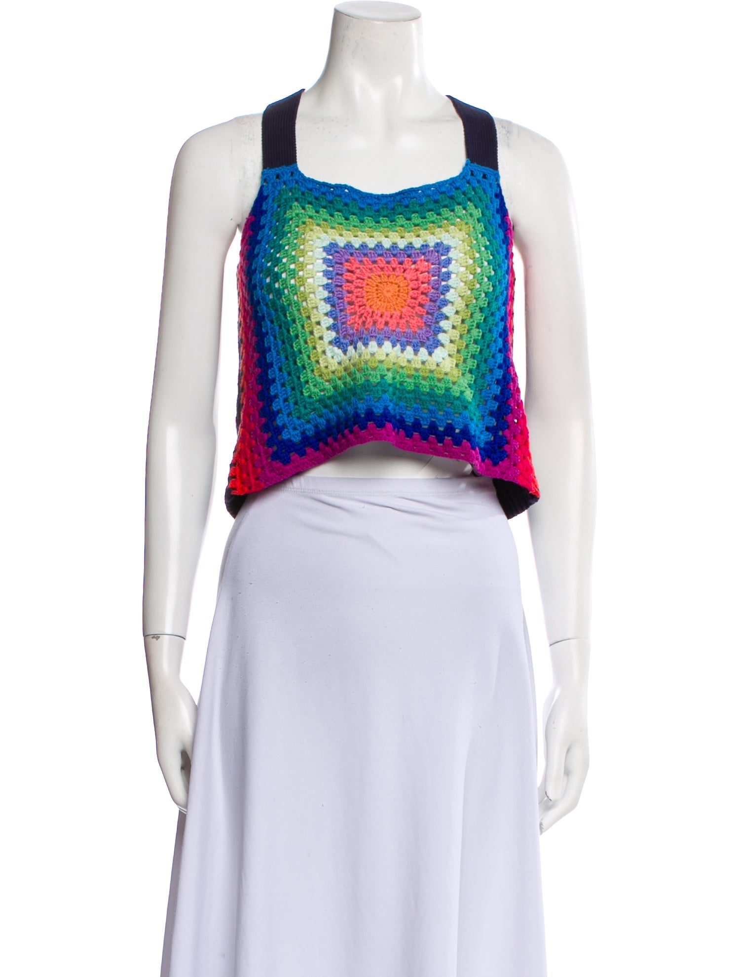 Pistola Printed Square Neckline Sweater w/ Tags