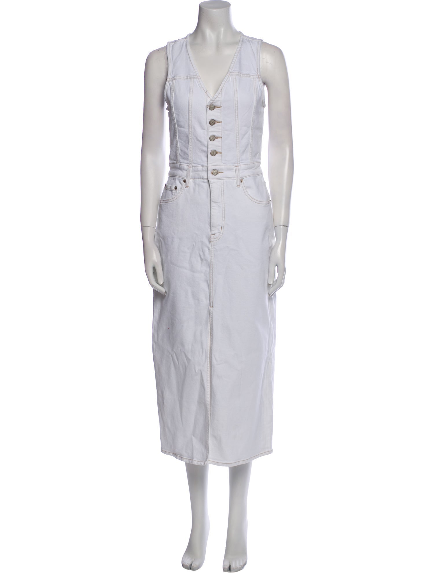 Pistola V-Neck Long Dress