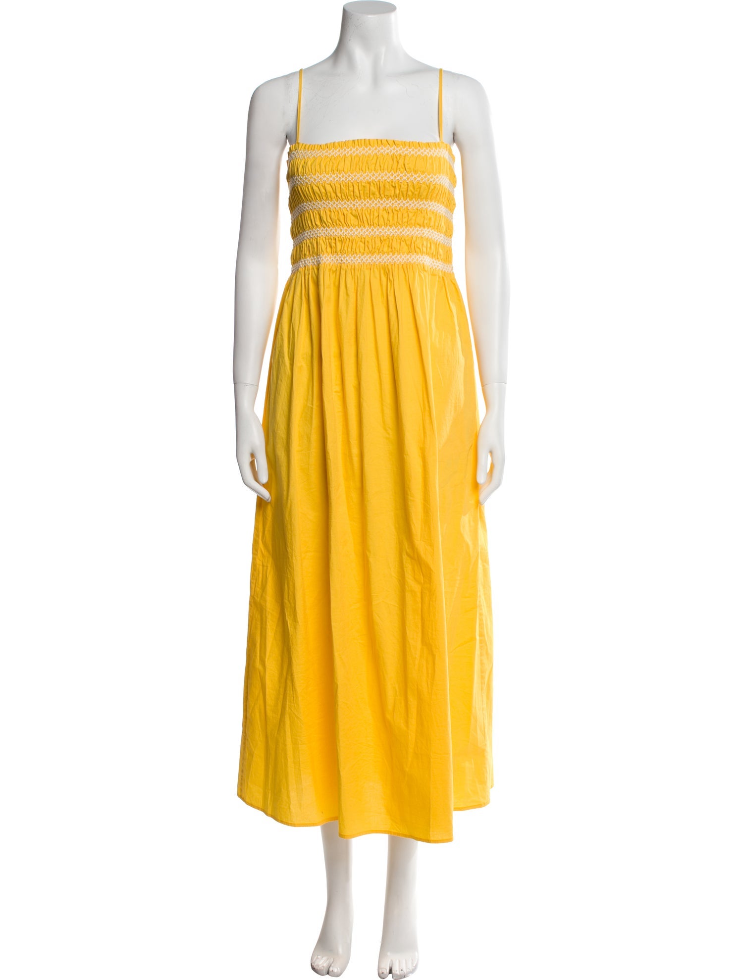 Pistola Square Neckline Midi Length Dress