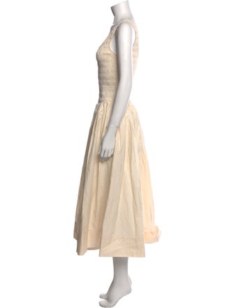 Pistola Scoop Neck Midi Length Dress