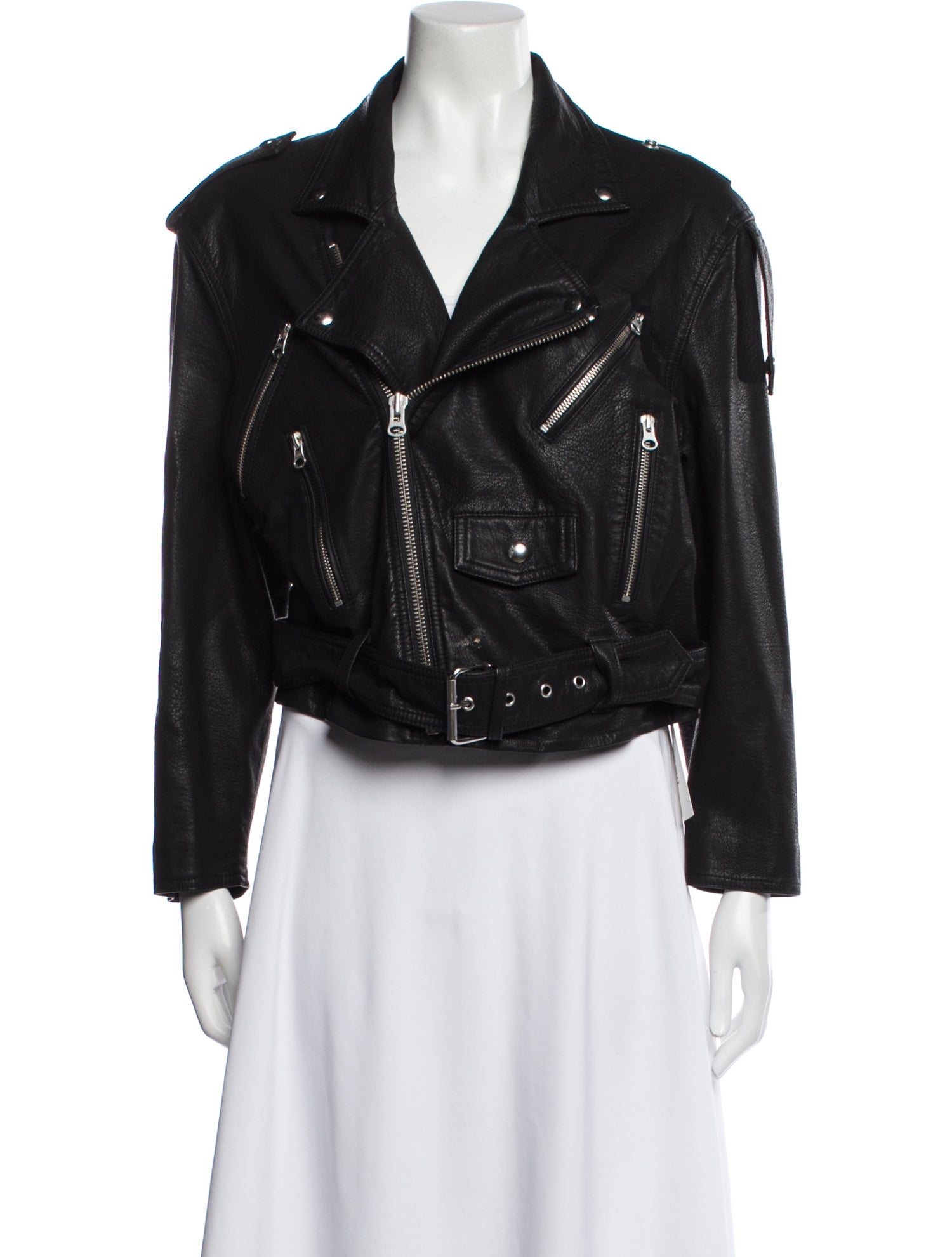 Pistola Faux Leather Biker Jacket
