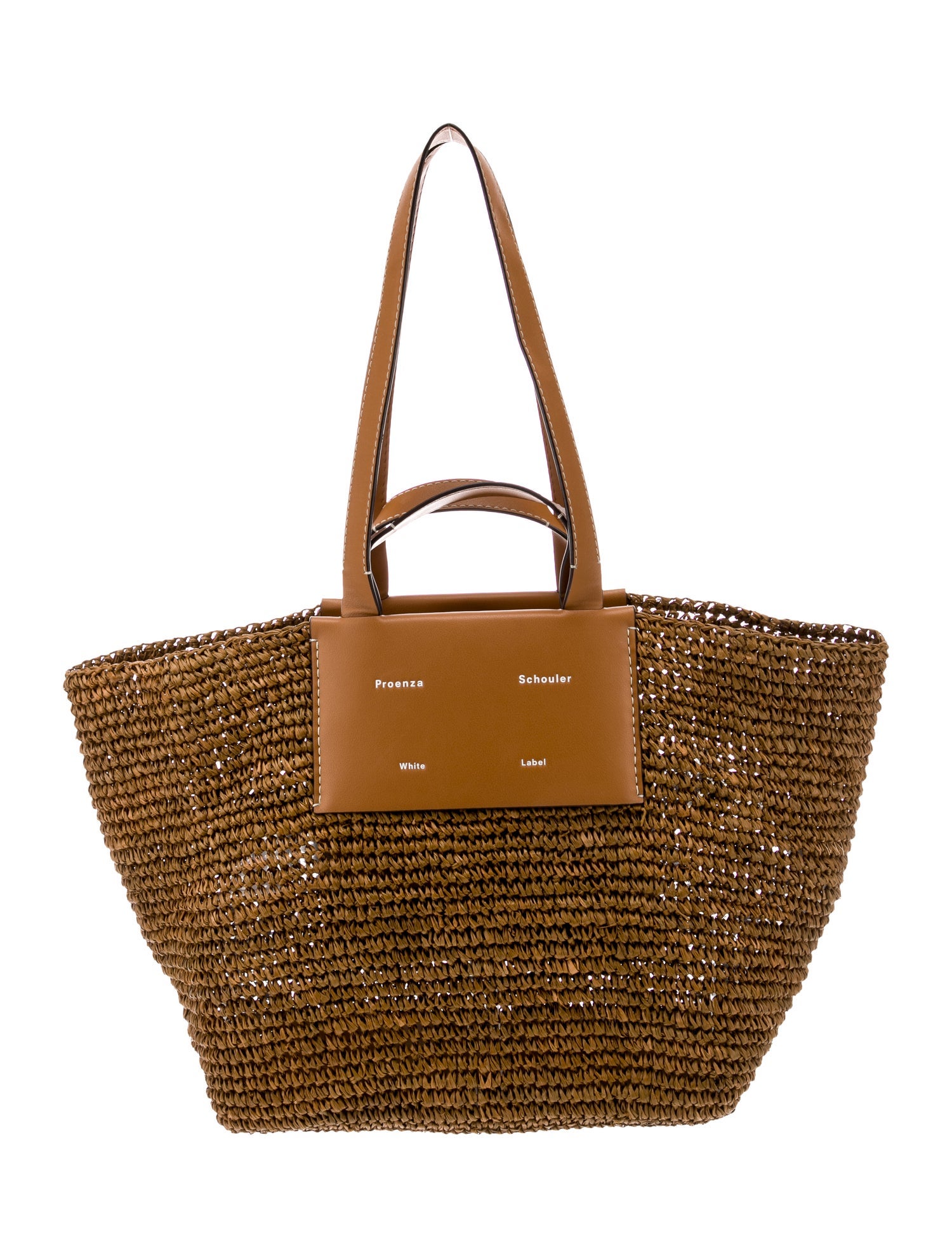 Proenza Schouler White Label Raffia Tote Bag w/Tags
