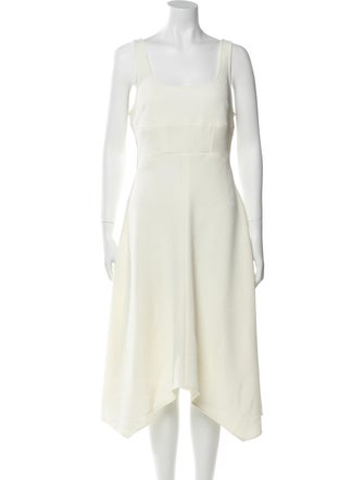 Proenza Schouler White Label Square Neckline Midi Length Dress
