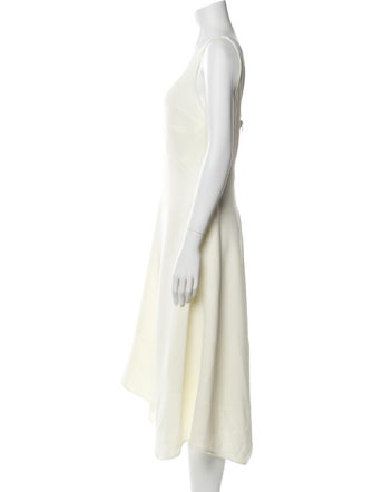 Proenza Schouler White Label Square Neckline Midi Length Dress