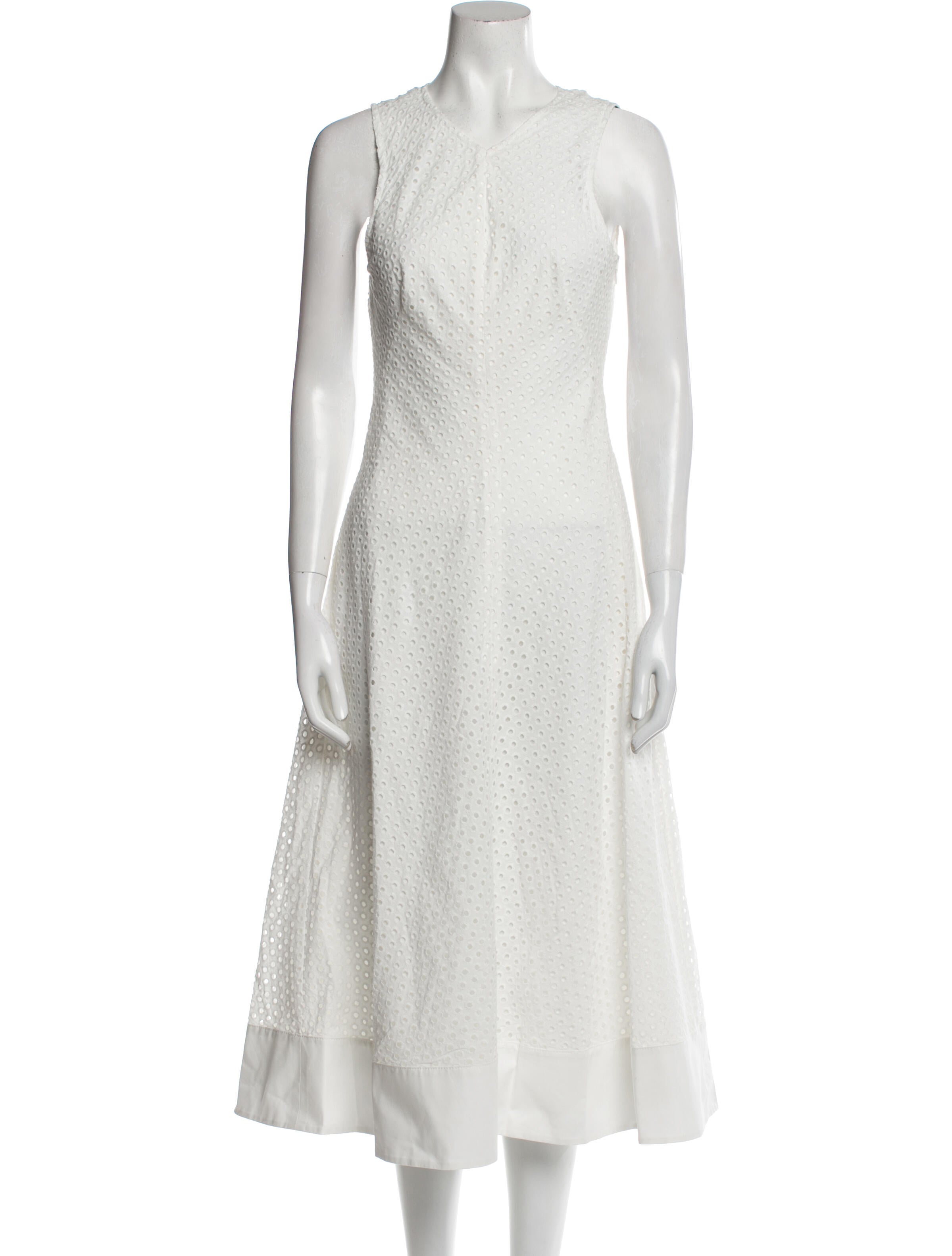 Proenza Schouler White Label V-Neck Long Dress