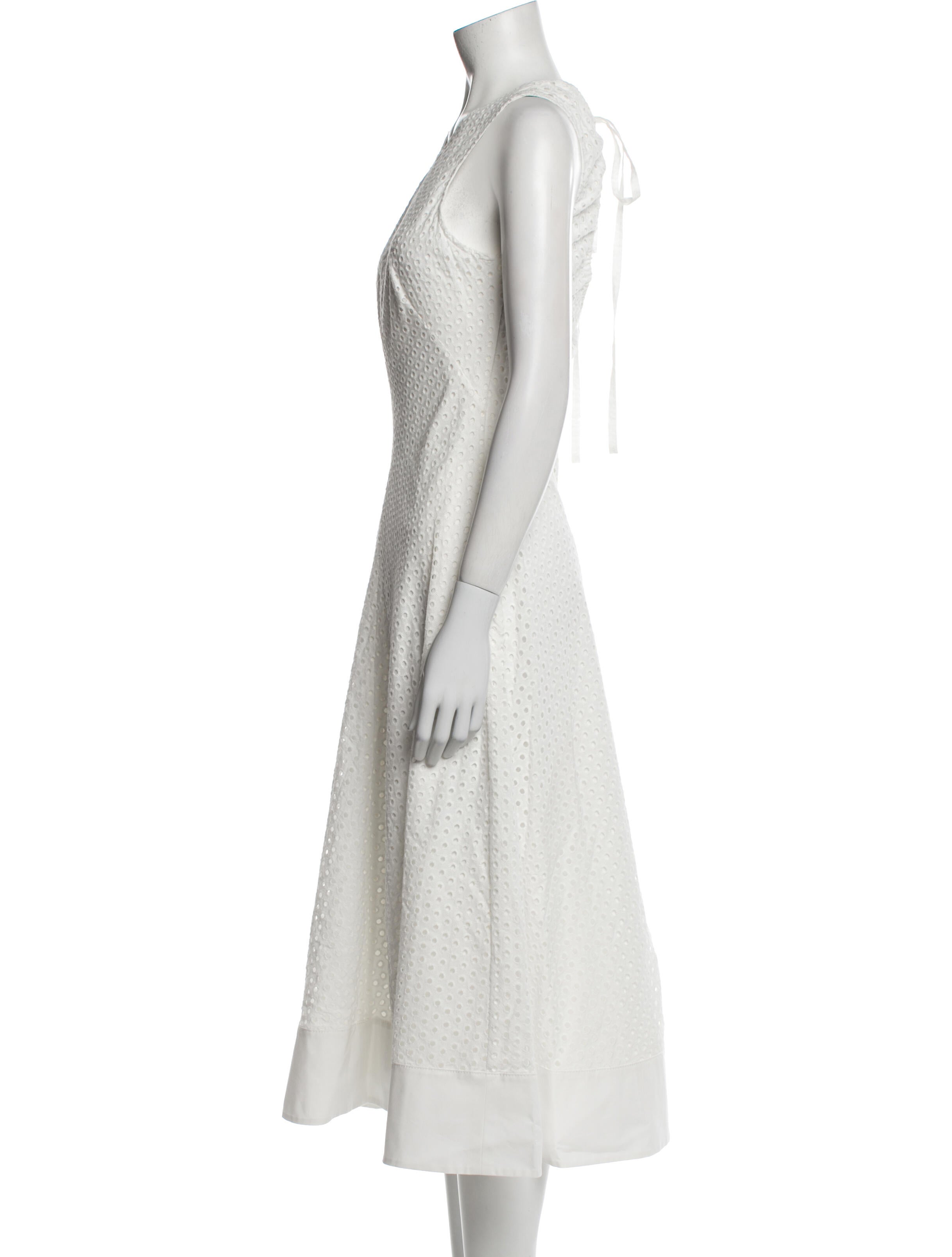Proenza Schouler White Label V-Neck Long Dress