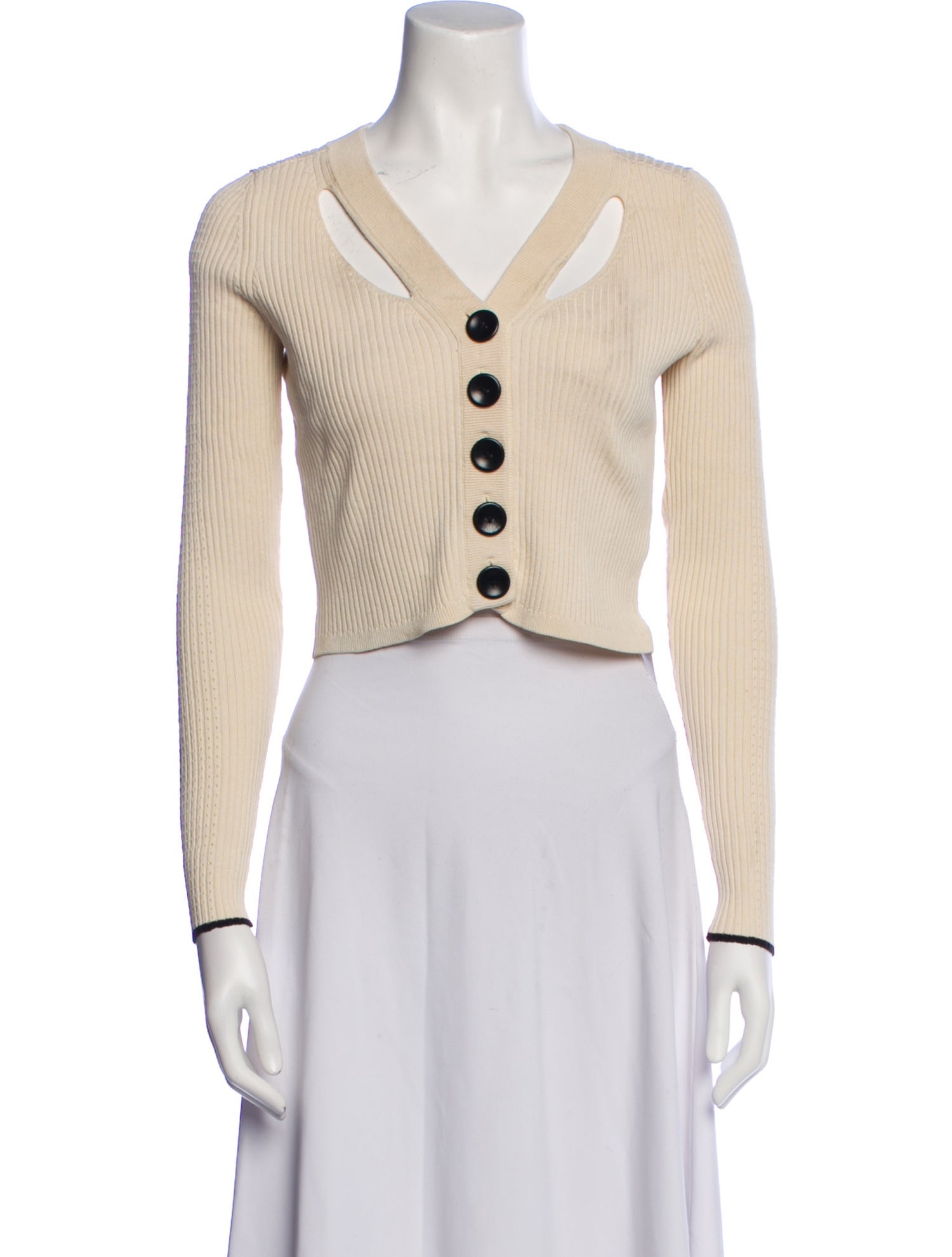 Proenza Schouler White Label Silk V-Neck Sweater
