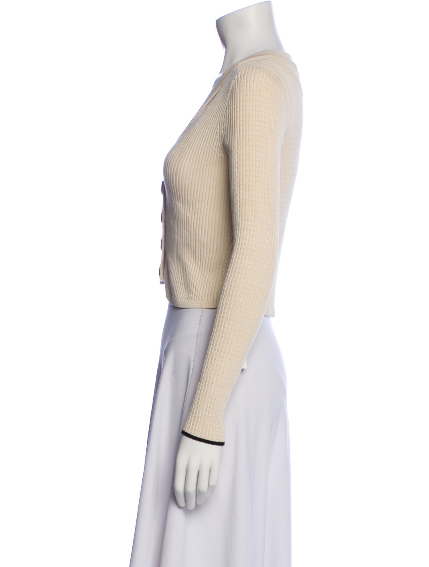 Proenza Schouler White Label Silk V-Neck Sweater