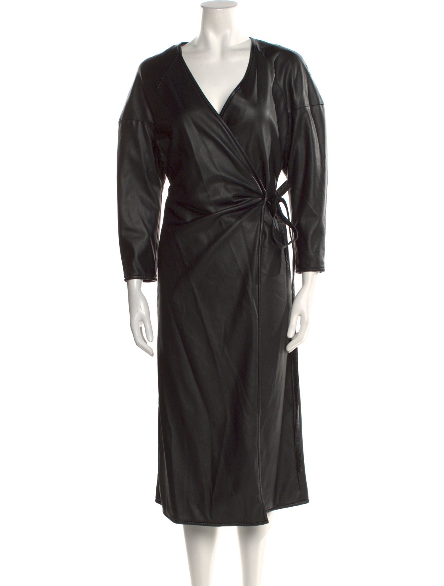 Proenza Schouler White Label V-Neck Midi Length Dress