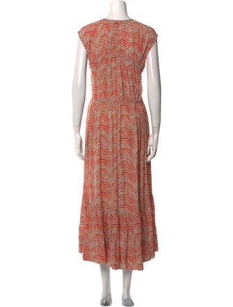 Proenza Schouler White Label Printed Long Dress