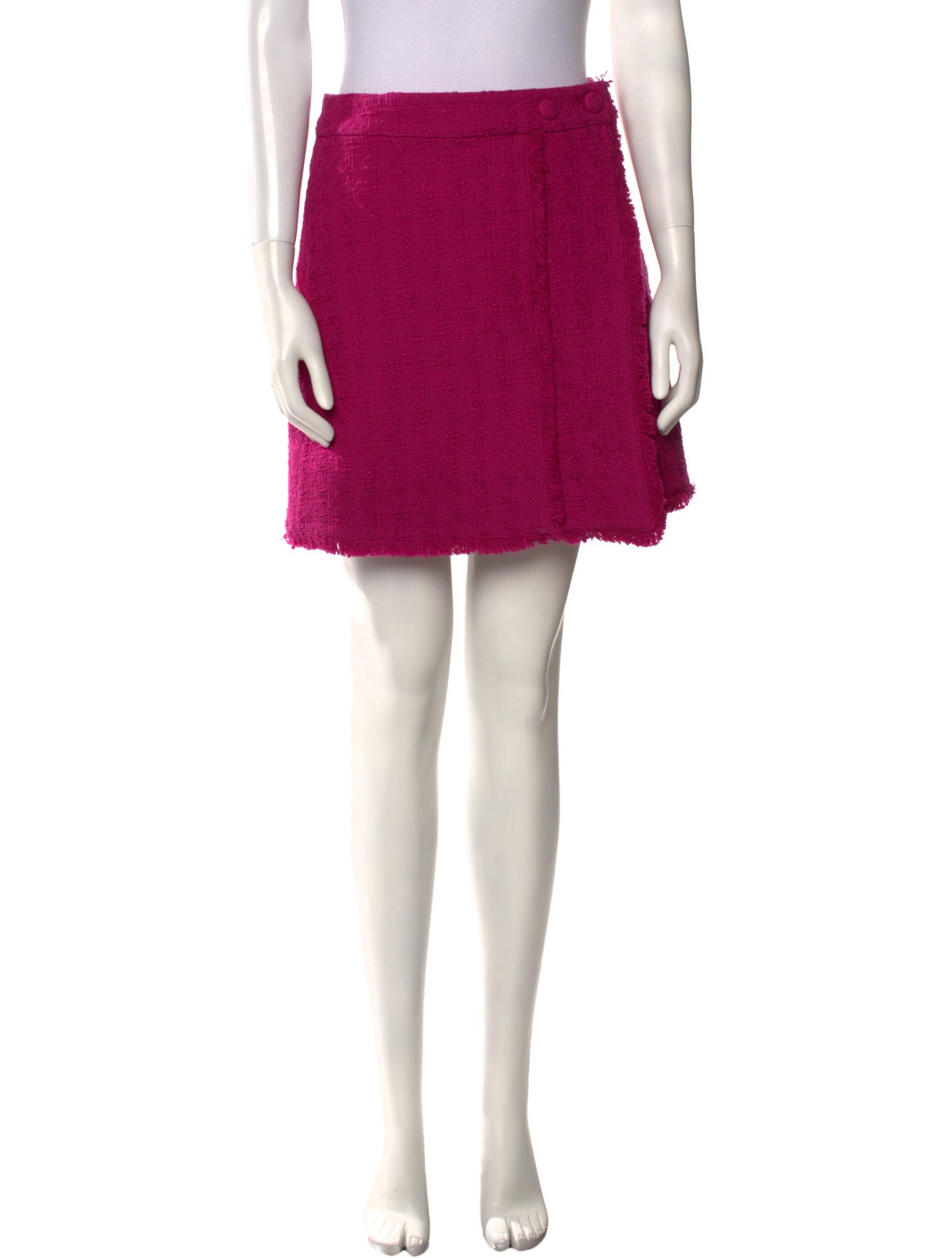 Proenza Schouler White Label Fringe Trim Accent Mini Skirt