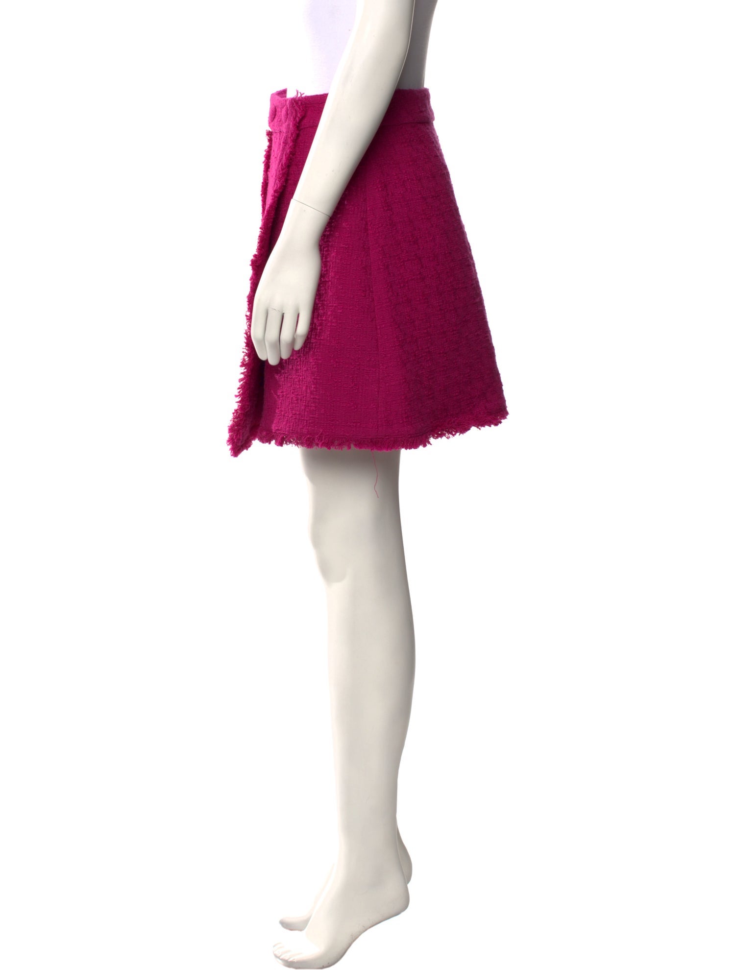 Proenza Schouler White Label Fringe Trim Accent Mini Skirt