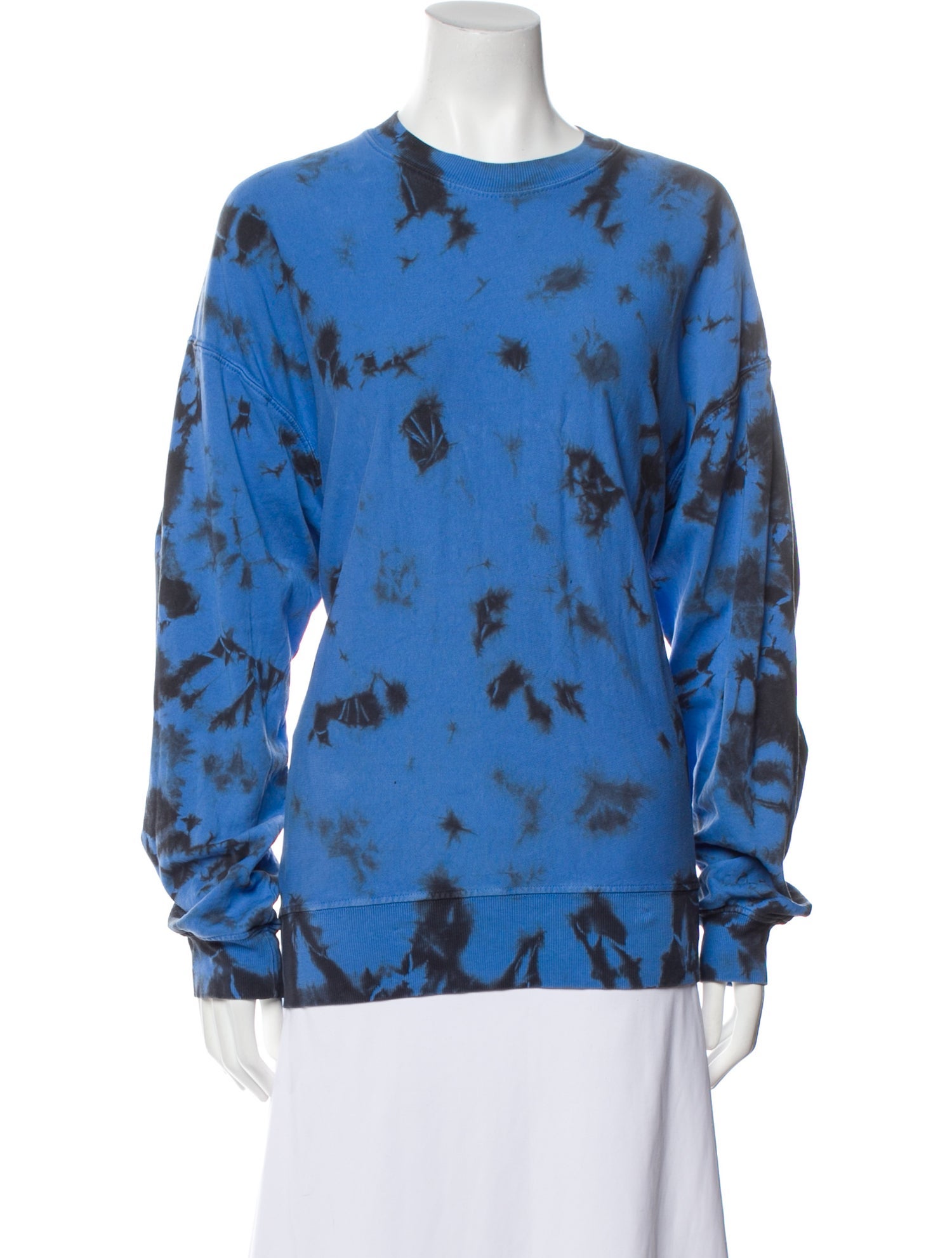 Proenza Schouler White Label Tie-Dye Print Crew Neck Sweatshirt