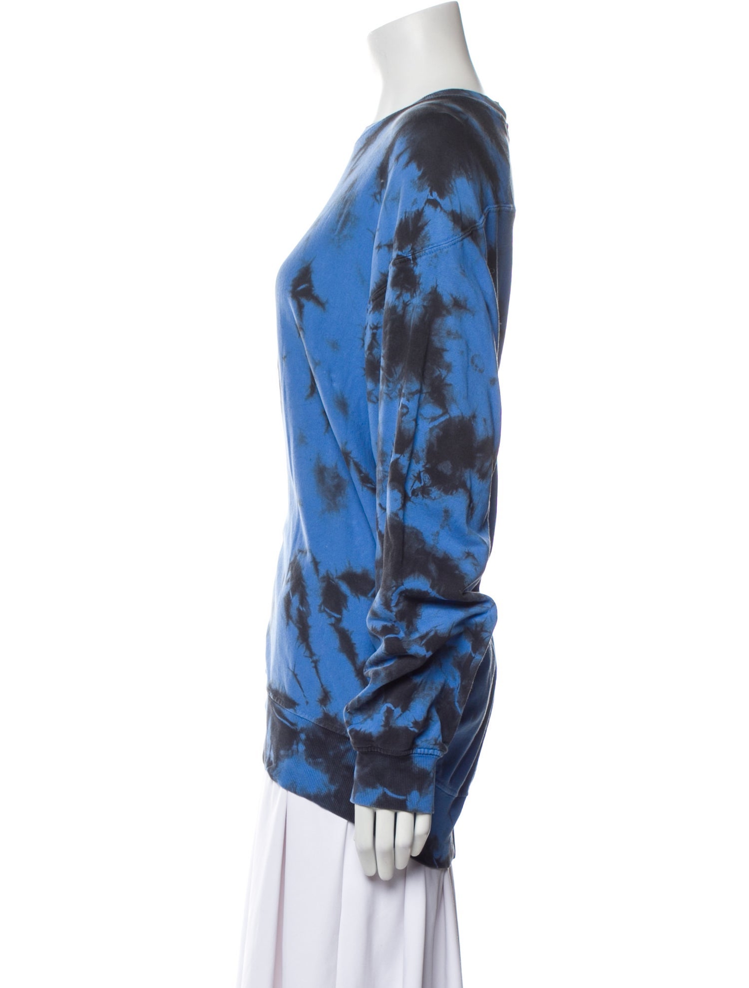 Proenza Schouler White Label Tie-Dye Print Crew Neck Sweatshirt