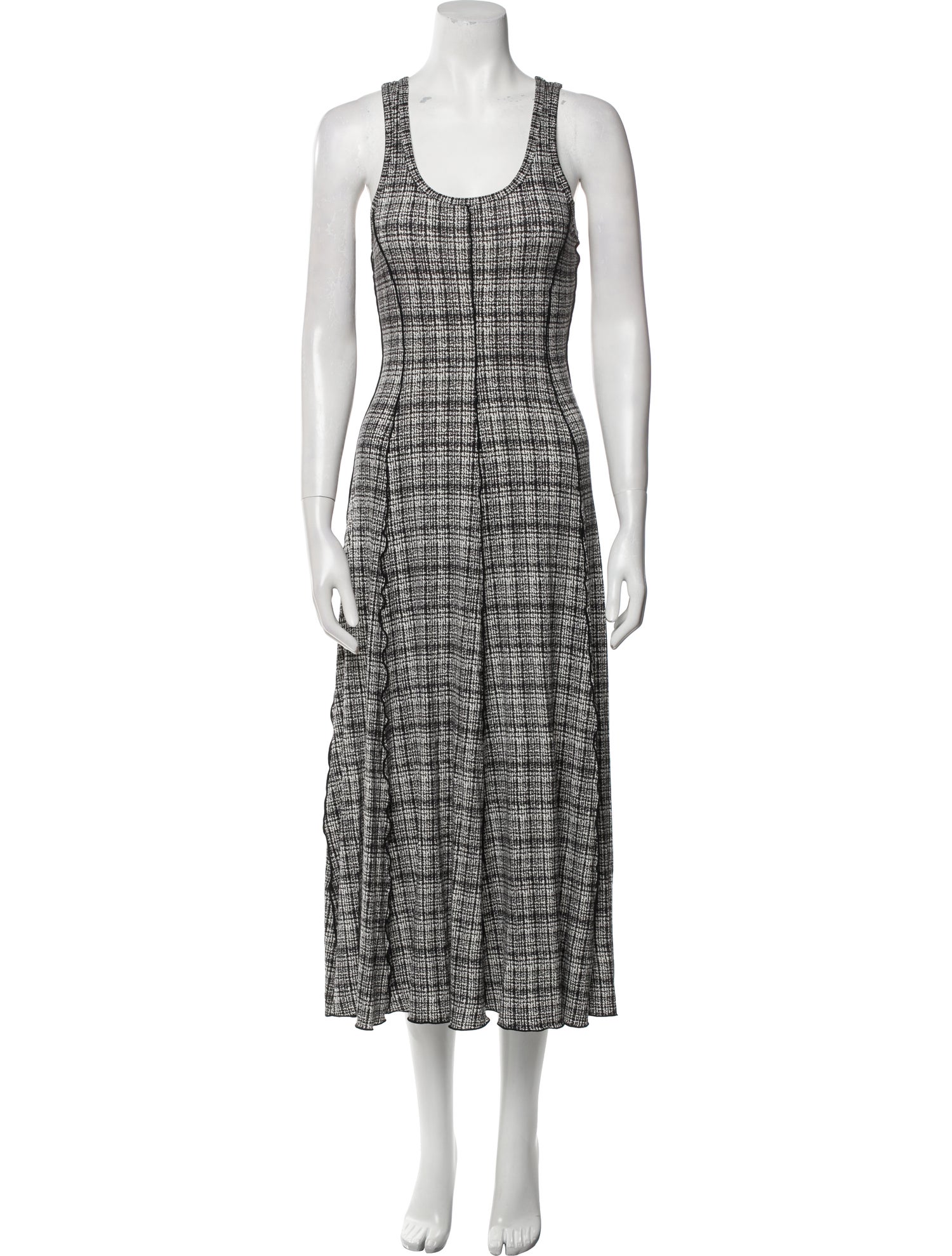 Proenza Schouler White Label Printed Long Dress