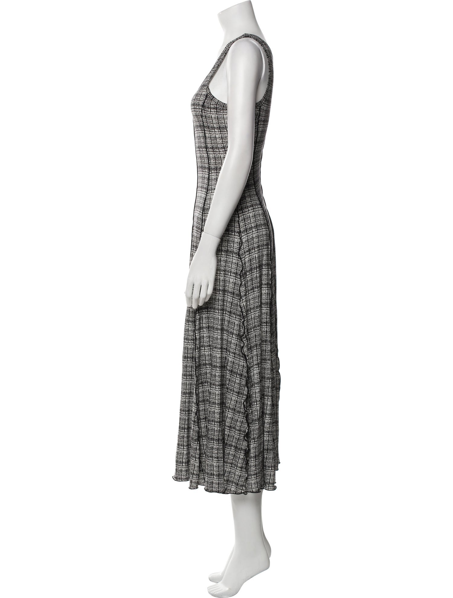 Proenza Schouler White Label Printed Long Dress