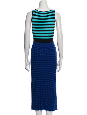 Proenza Schouler White Label Striped Long Dress