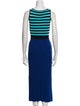 Proenza Schouler White Label Striped Long Dress