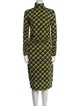 Proenza Schouler White Label Plaid Print Midi Length Dress